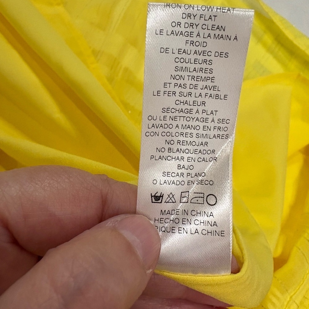 Adelyn Rae Maxi Dress Womens XS Yellow V Neck Tiered Puff Sleeves Boho Flowy - Picture 8 of 9